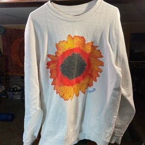 Noah NYC Large Flower Sweatshirt / Crewneck